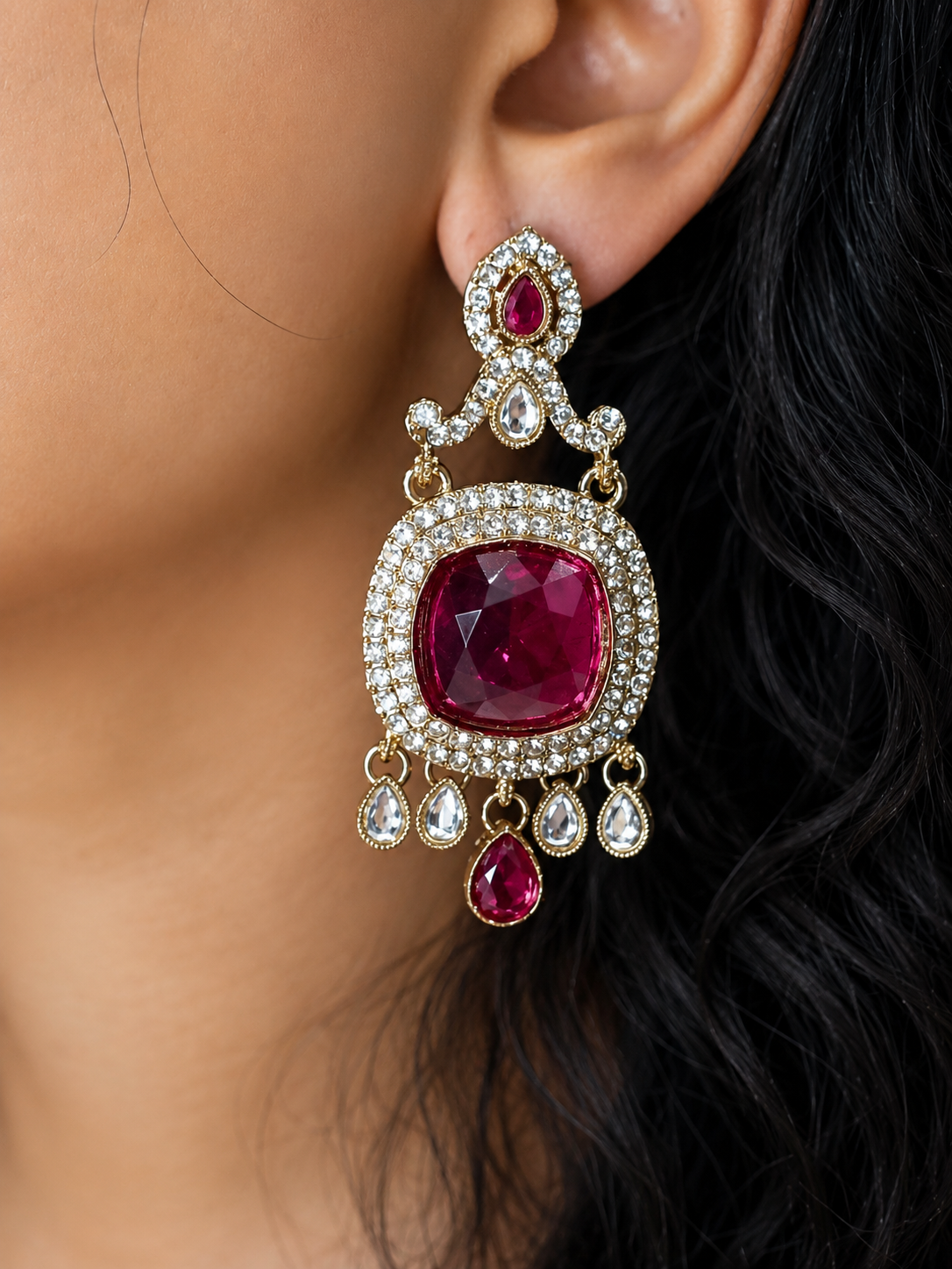 Rani Pink Graceful Chandeliers