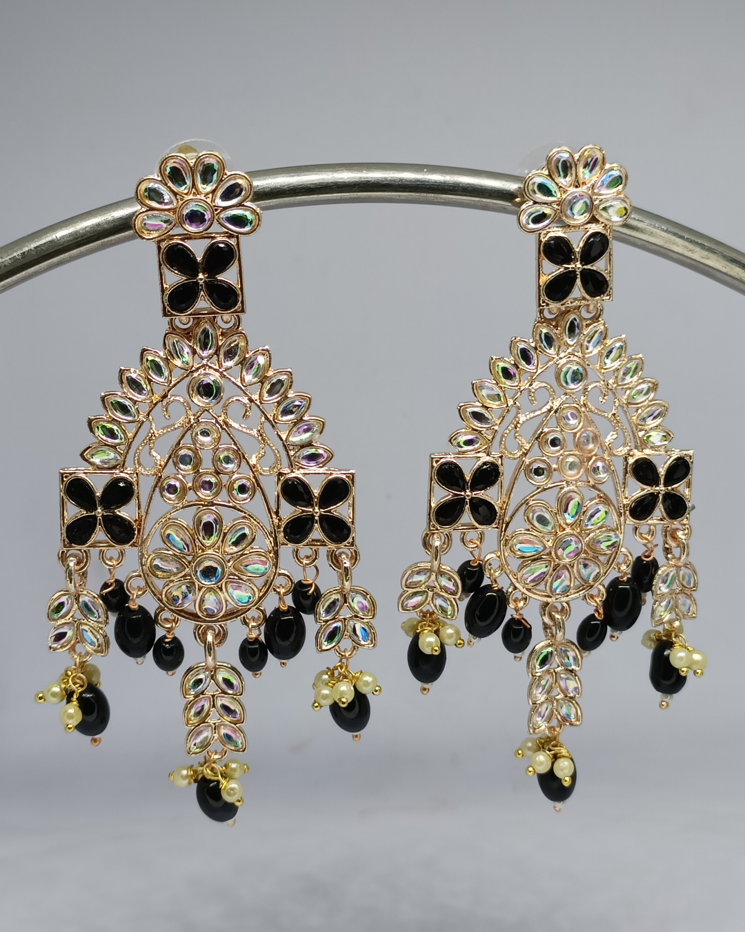 Black Majestic Latkan Chandeliers