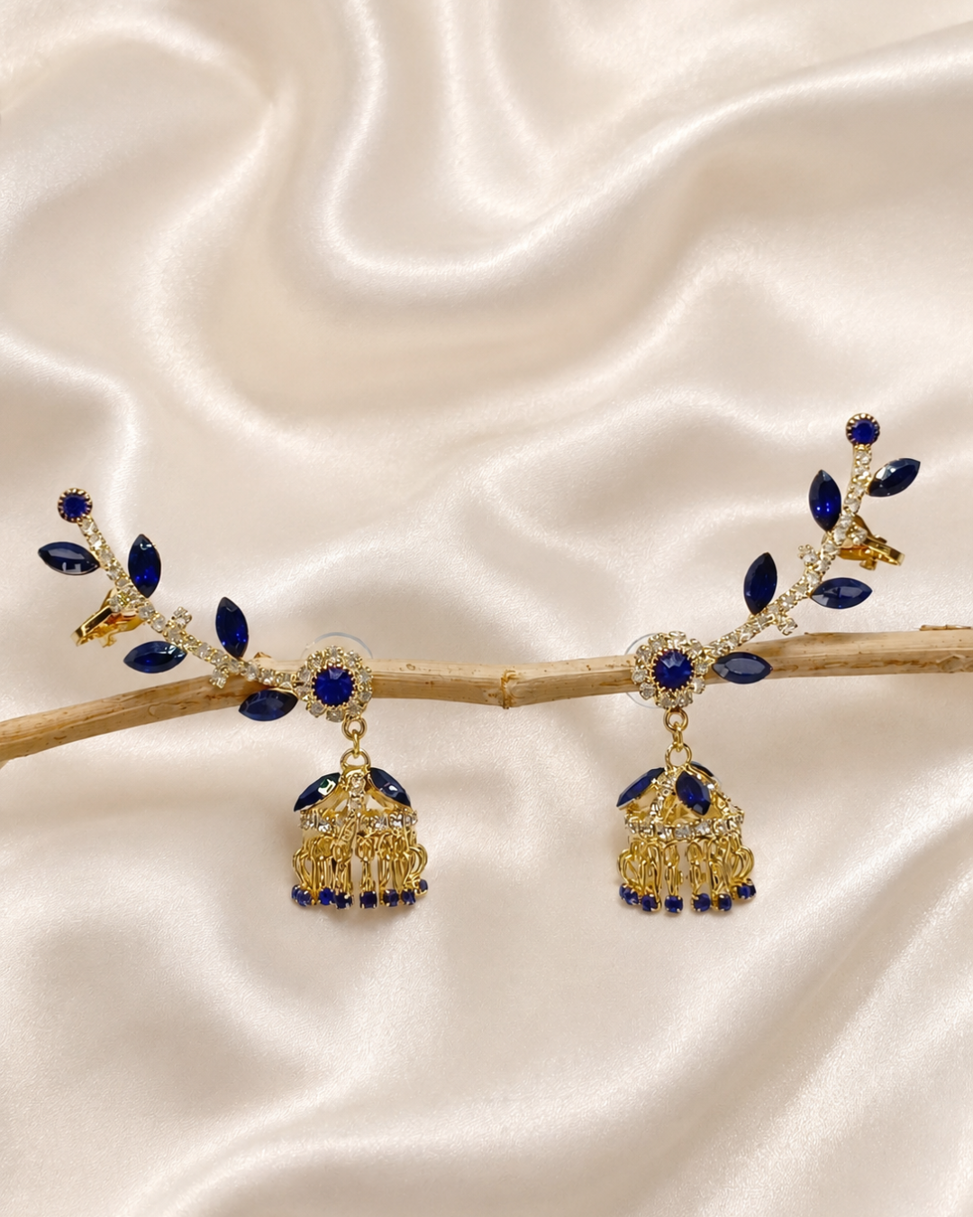 Royal Blue Timeless Kaan Jhumkis