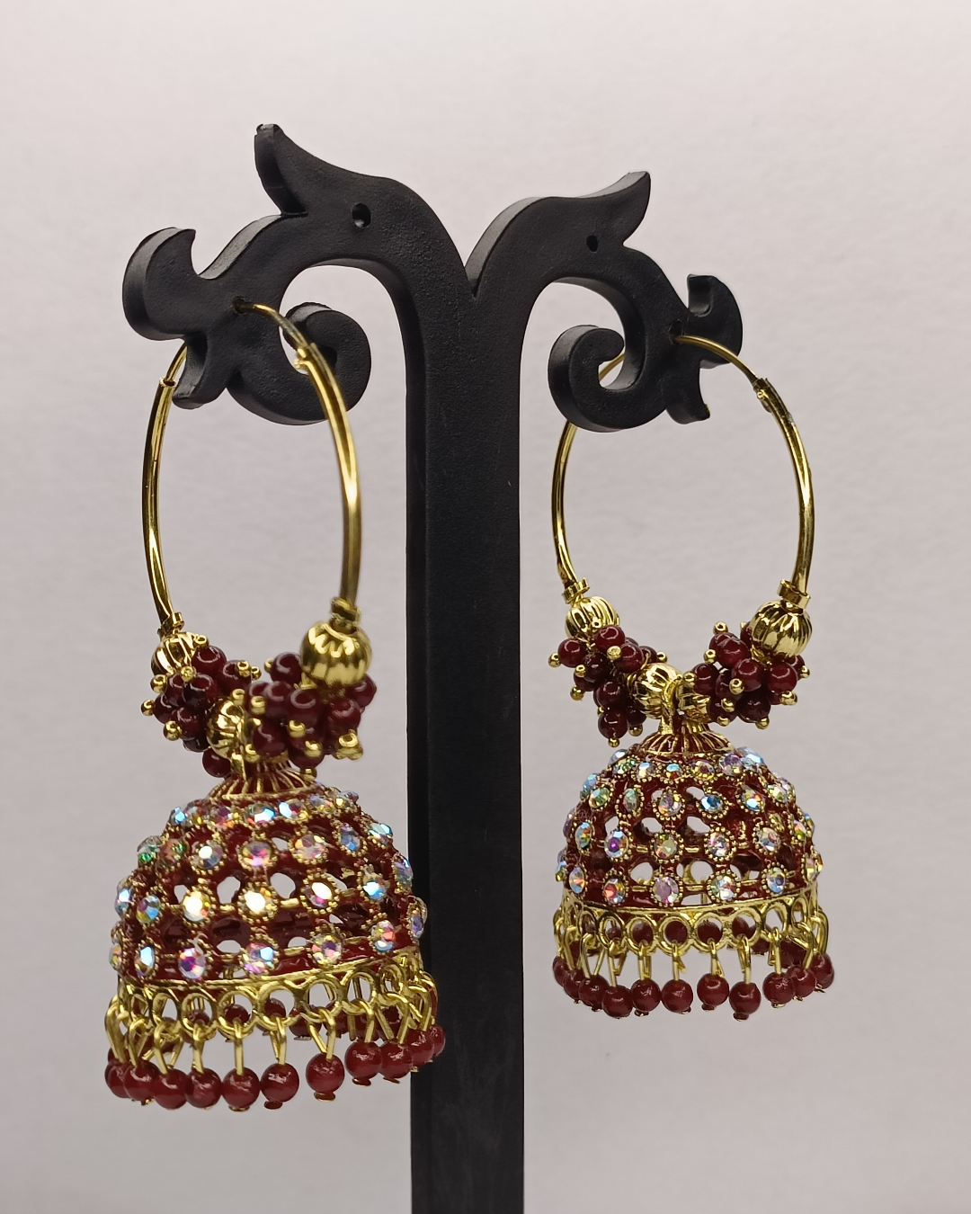 Brown Diva Hoop Jhumkis