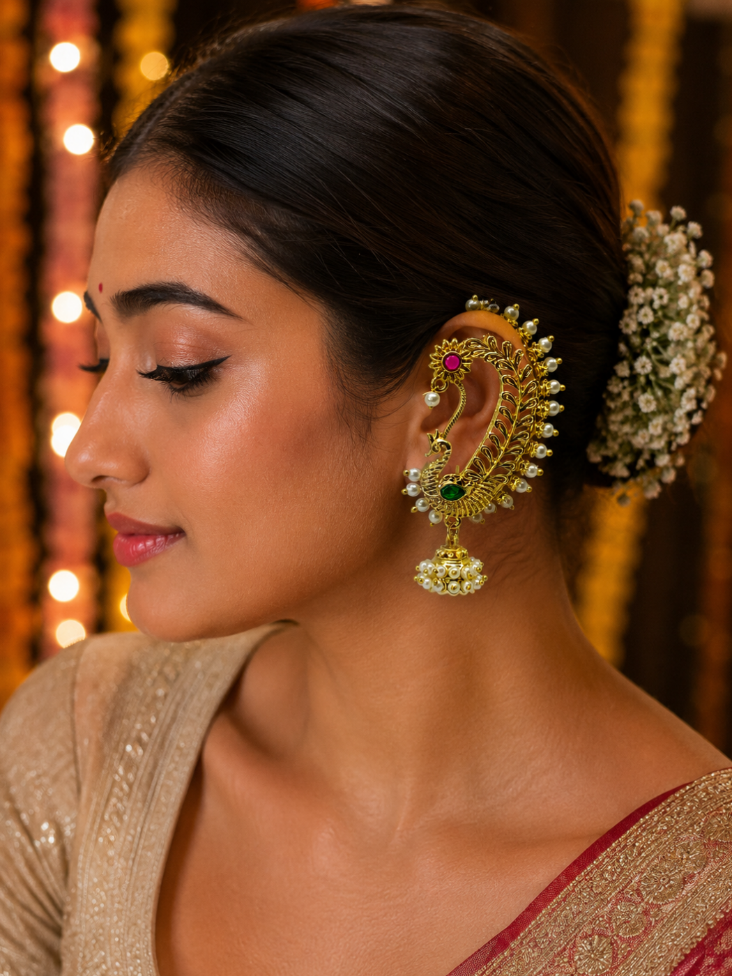 Golden Timeless Peacock Kaanbali