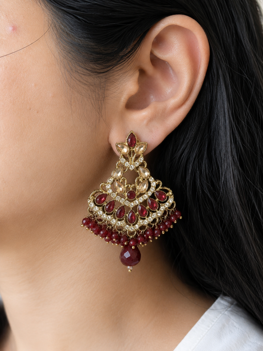 Maroon Elegant Chandaliers