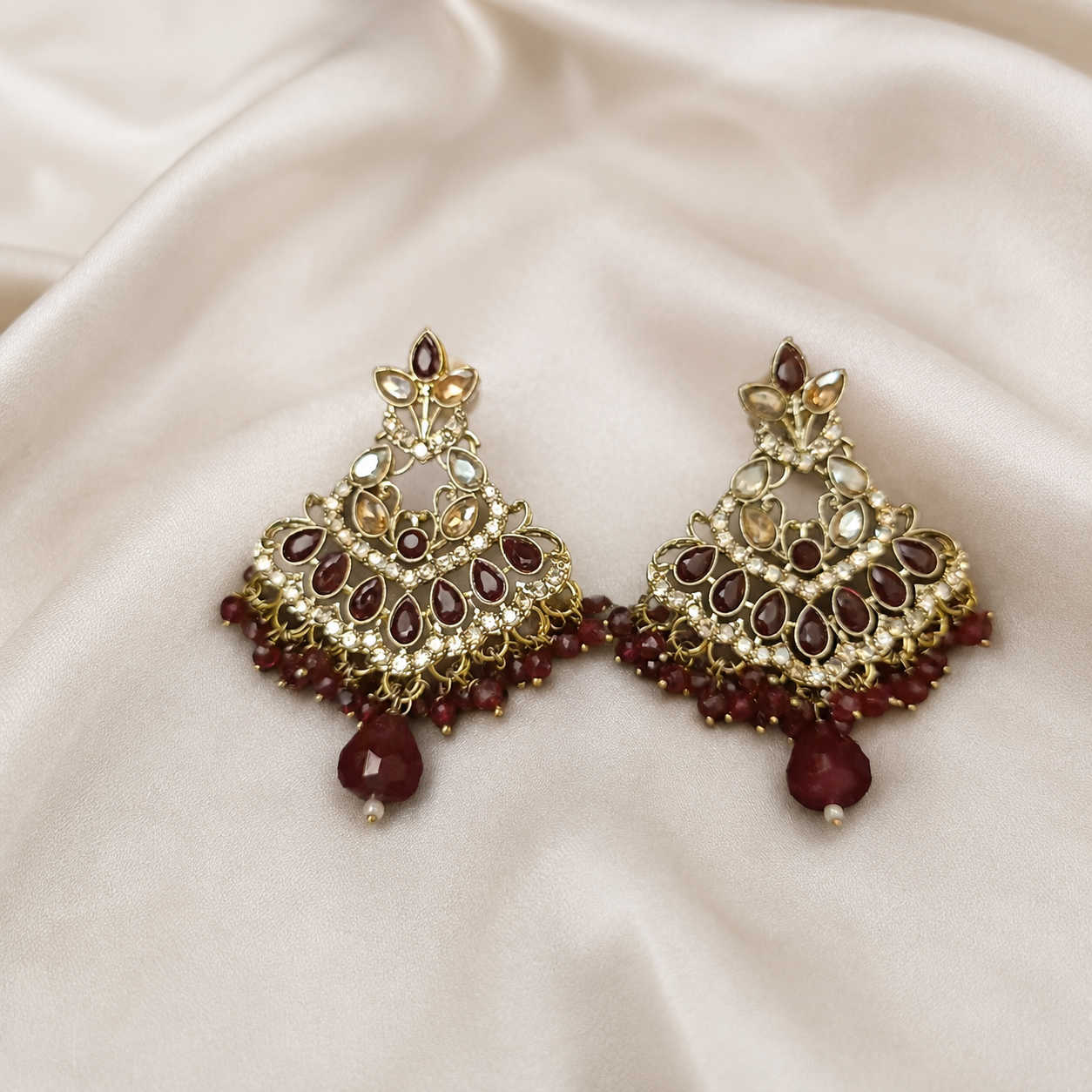 Maroon Elegant Chandaliers