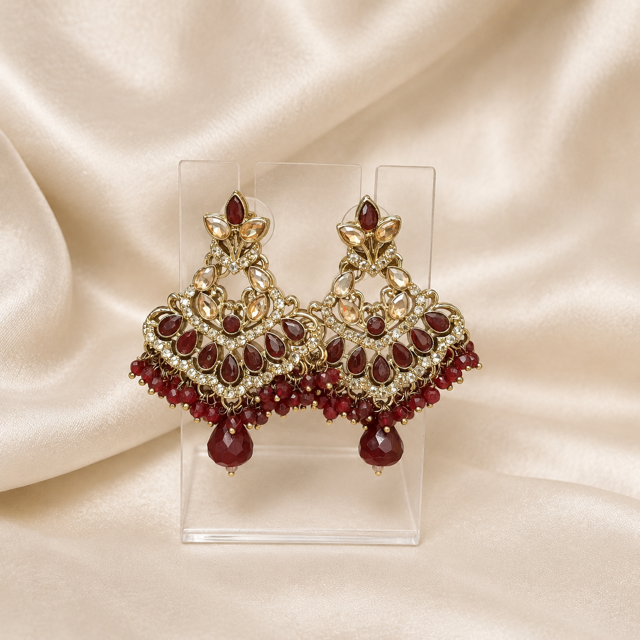 Maroon Elegant Chandaliers