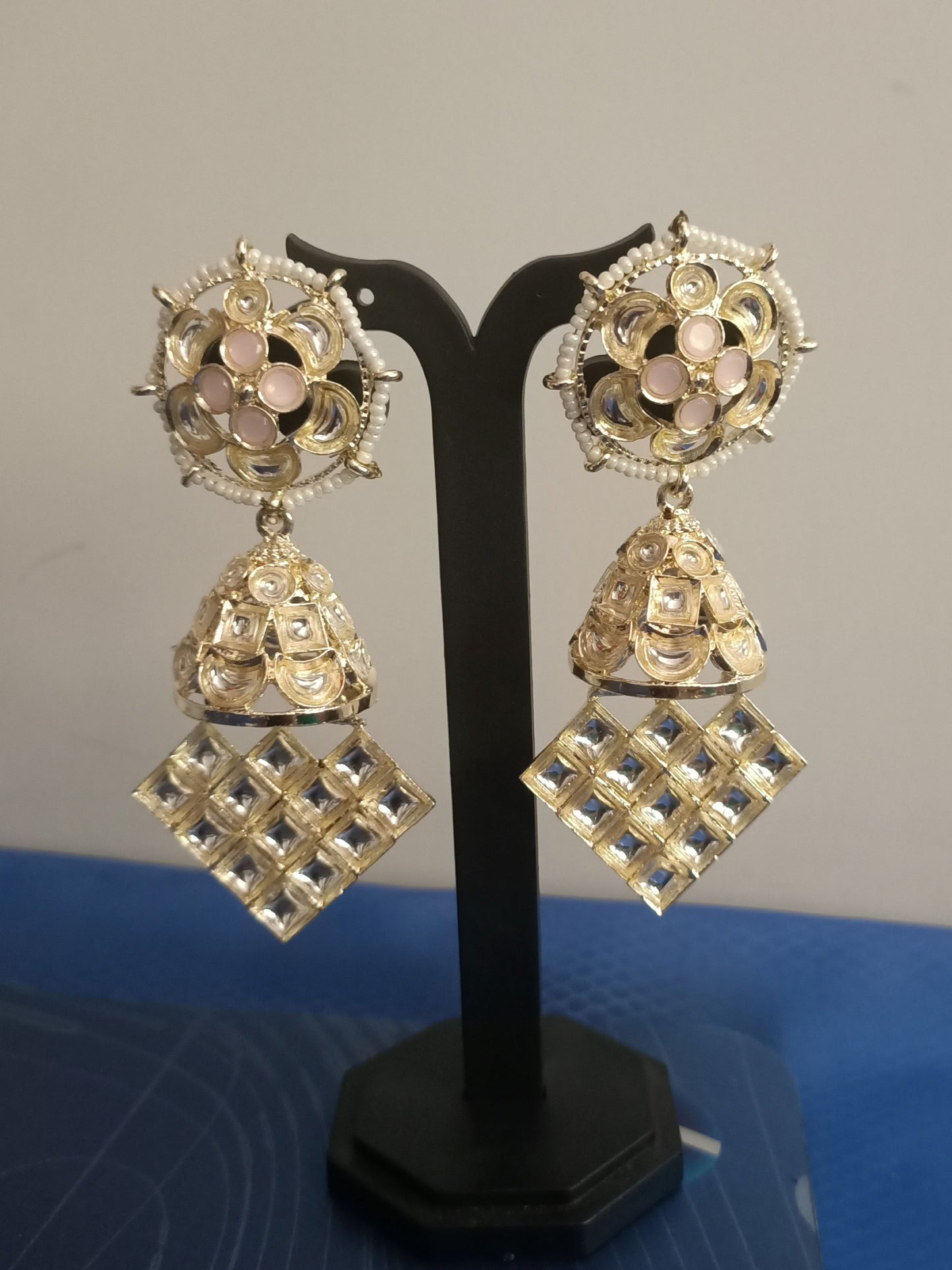 Pale Gold Majestic Jhumkis