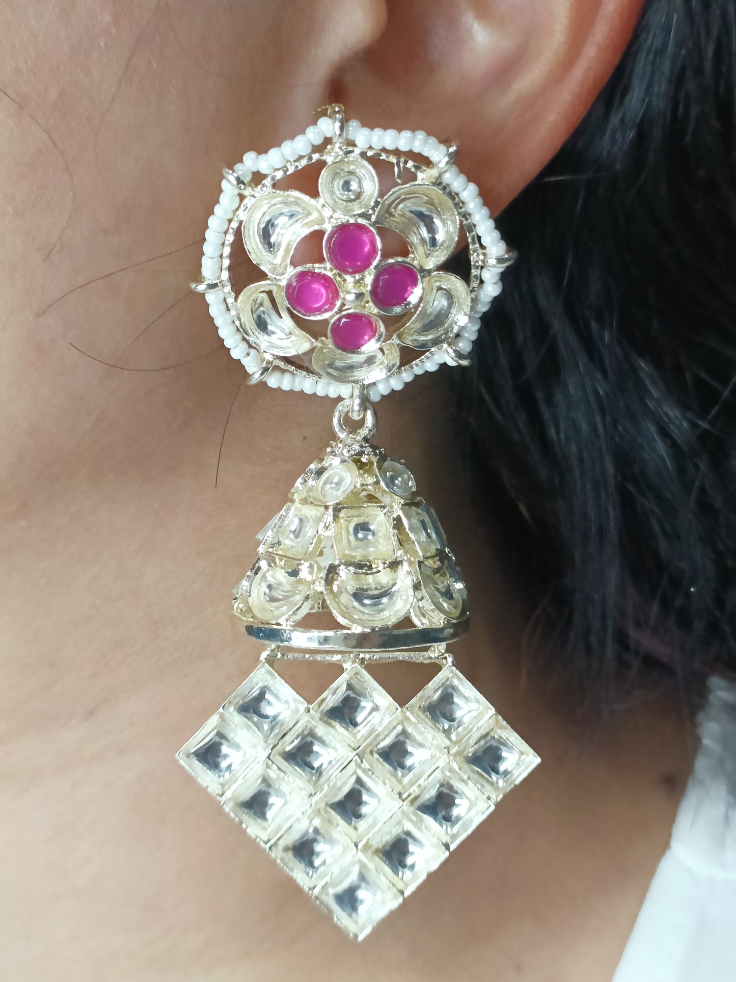Pale Gold Majestic Jhumkis