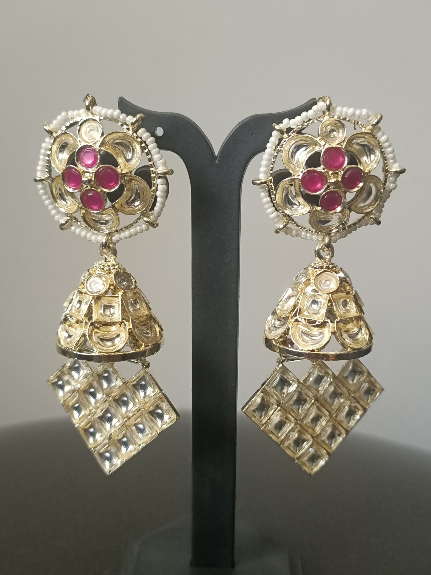Pale Gold Majestic Jhumkis