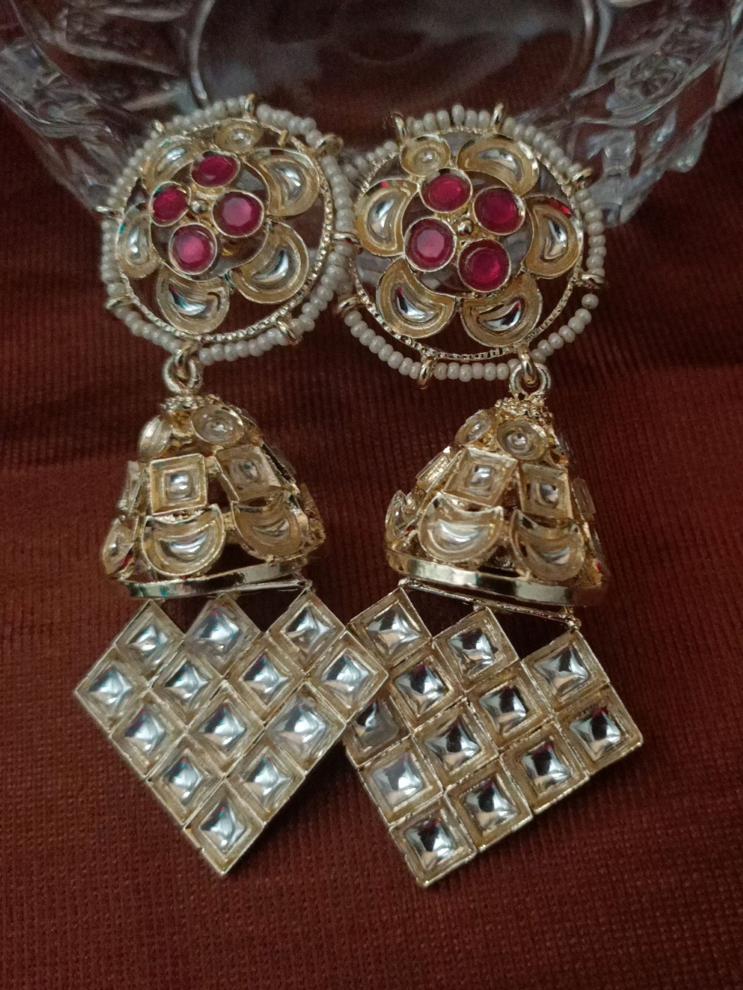 Pale Gold Majestic Jhumkis