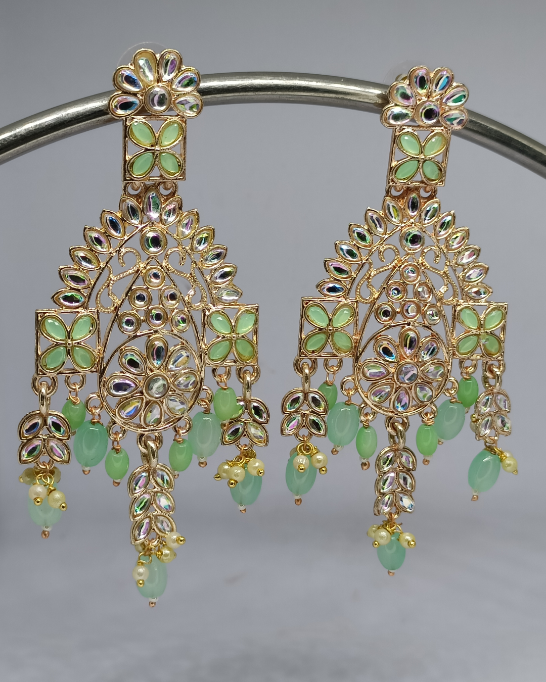 Green Majestic Latkan Chandeliers