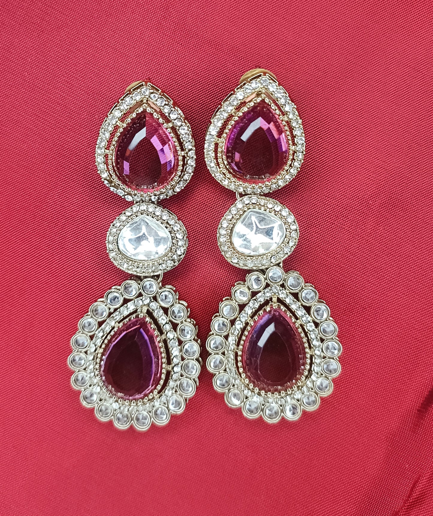 Rose Pink Nazaakat Crystal Drops