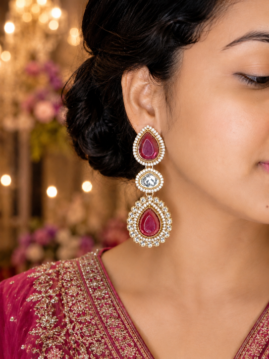 Rose Pink Nazaakat Crystal Drops