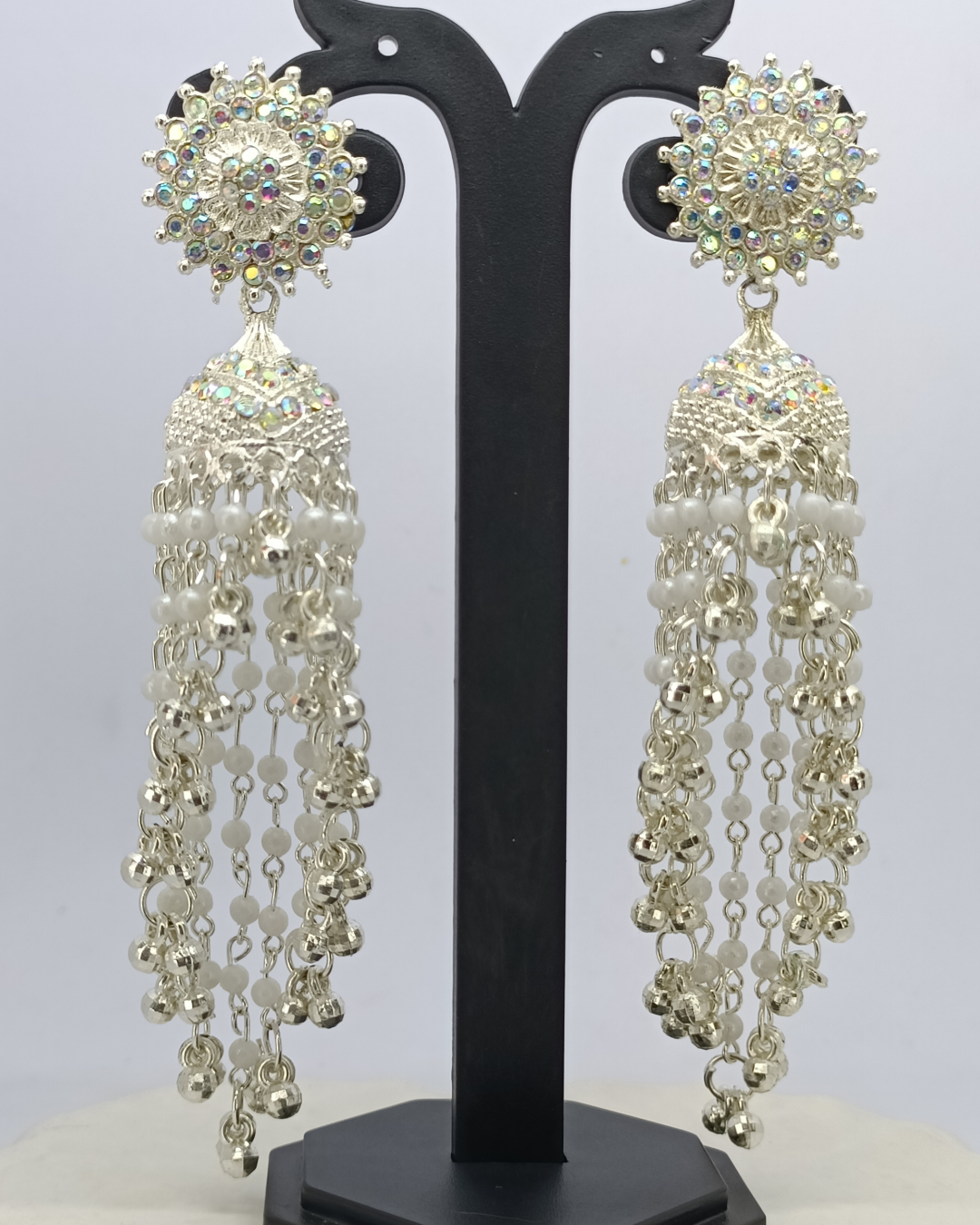 Pearl Jhankaar Cascade Earrings