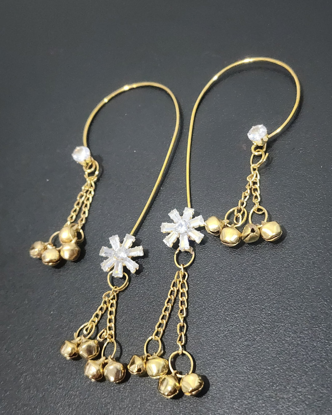 Gold Ghungroo Kaan Hook