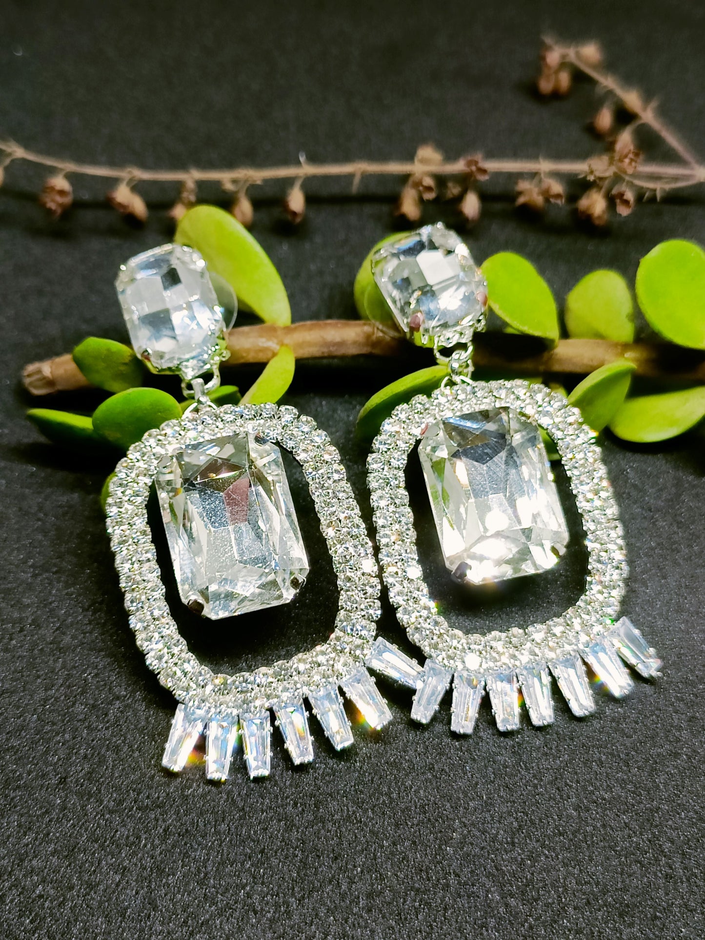 White Chic Crystal Drops