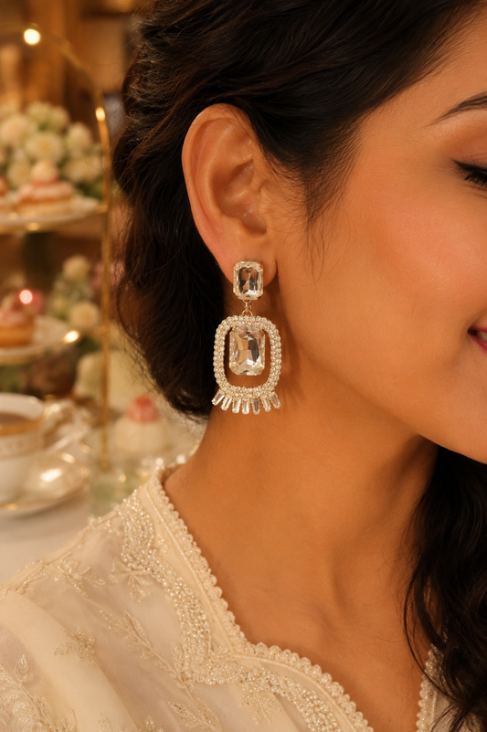 White Chic Crystal Drops