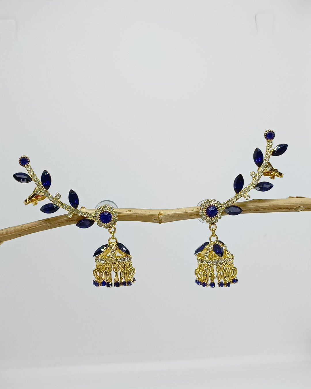 Royal Blue Timeless Kaan Jhumkis