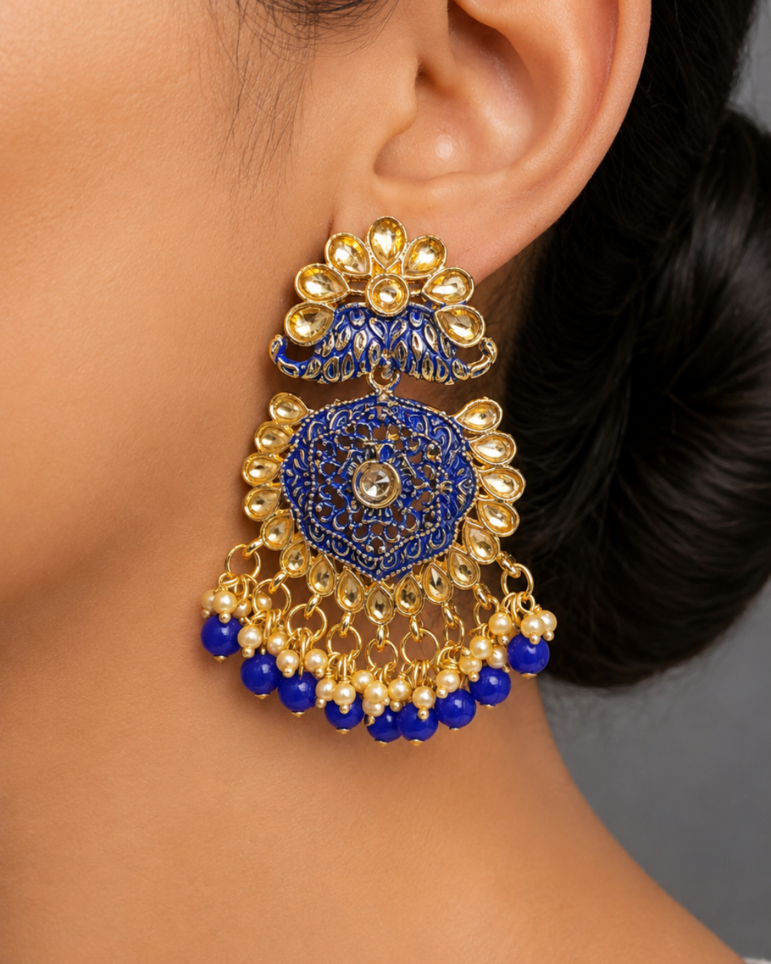 Blue Elegant Chandbalis