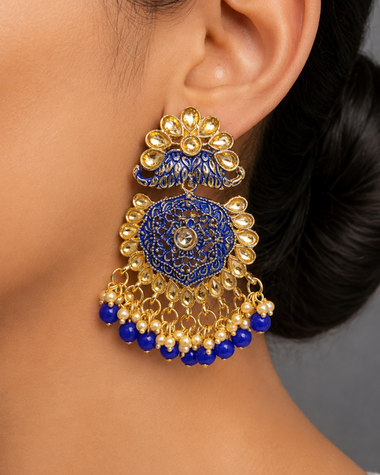 Blue Elegant Chandbalis