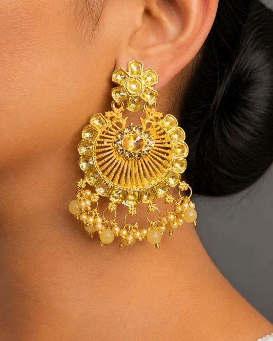 Sea Green Elegant Chandbalis