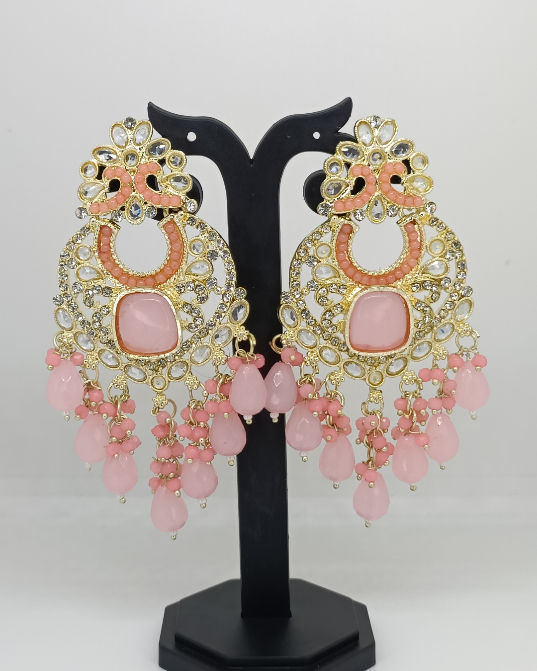 Blush Pink Elegant Chandbalis